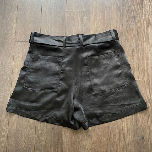 BANANA REPUBLIC Black High Waist Satin Utility Shorts NWT - Picture 6 of 12